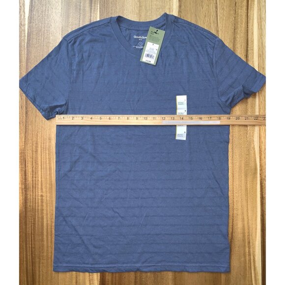 Goodfellow & Co Mens Casual Blue Crew Neck Short Sleeves T-Shirt Size Small - Picture 6 of 11